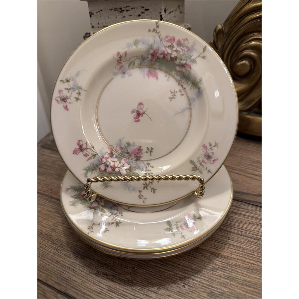 Theodore Haviland NY Apple Blossom Bread Plates – Set of 4